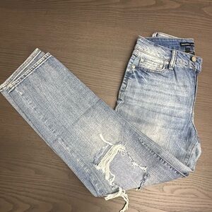 Men's Blue Distressed Jeans